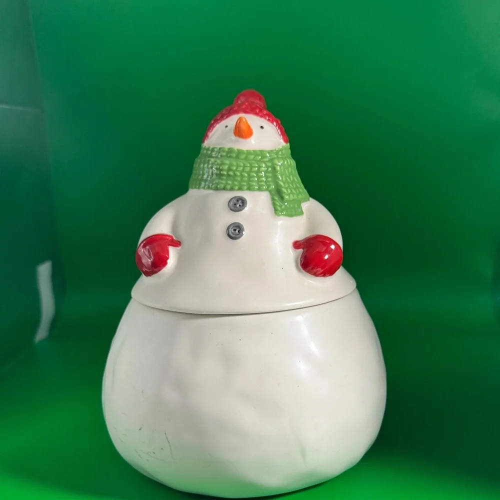 Festive Hallmark Snowman Cookie Jar
